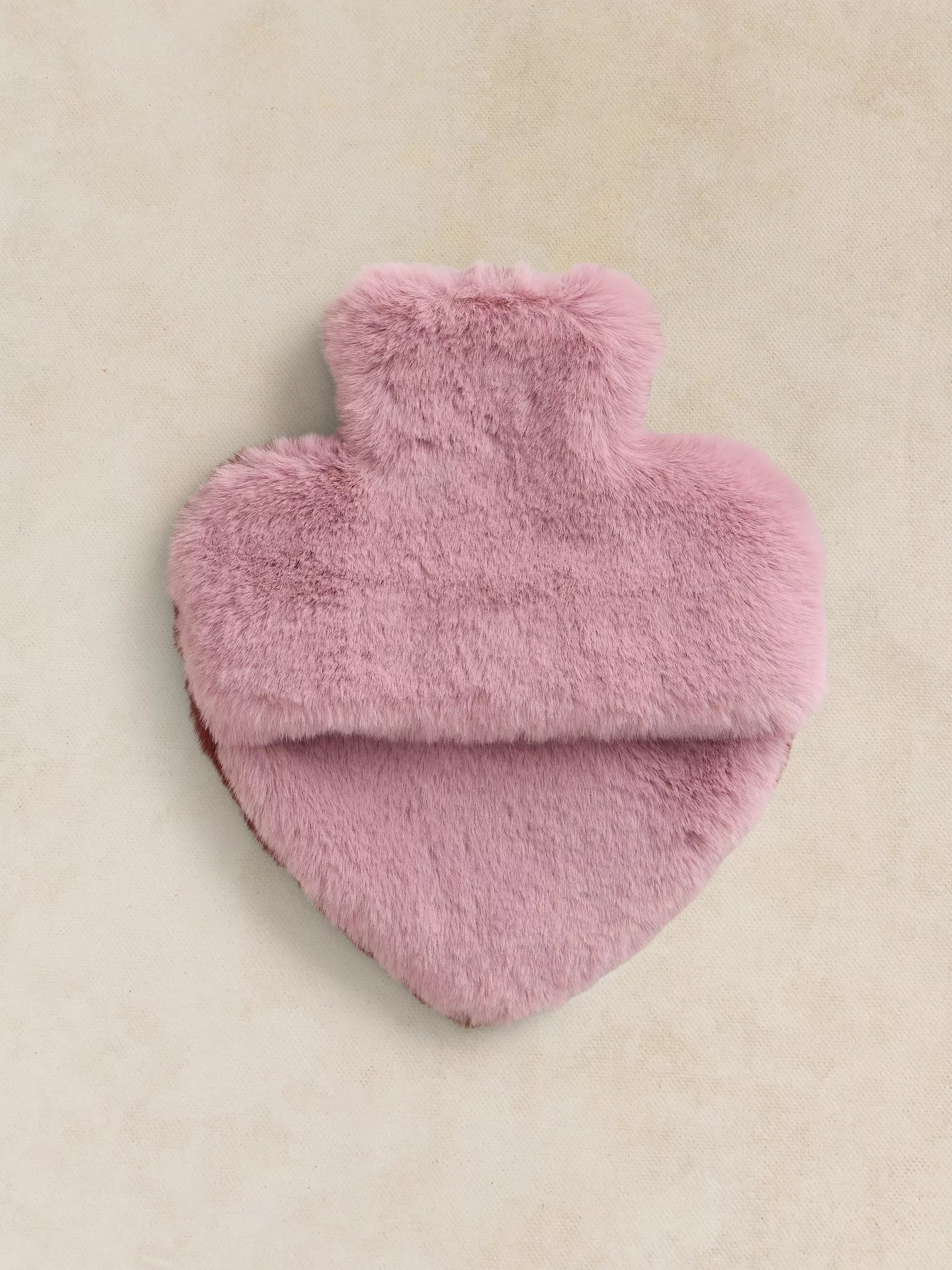 White Stuff Heart Hot Water Bottle Mid Plum