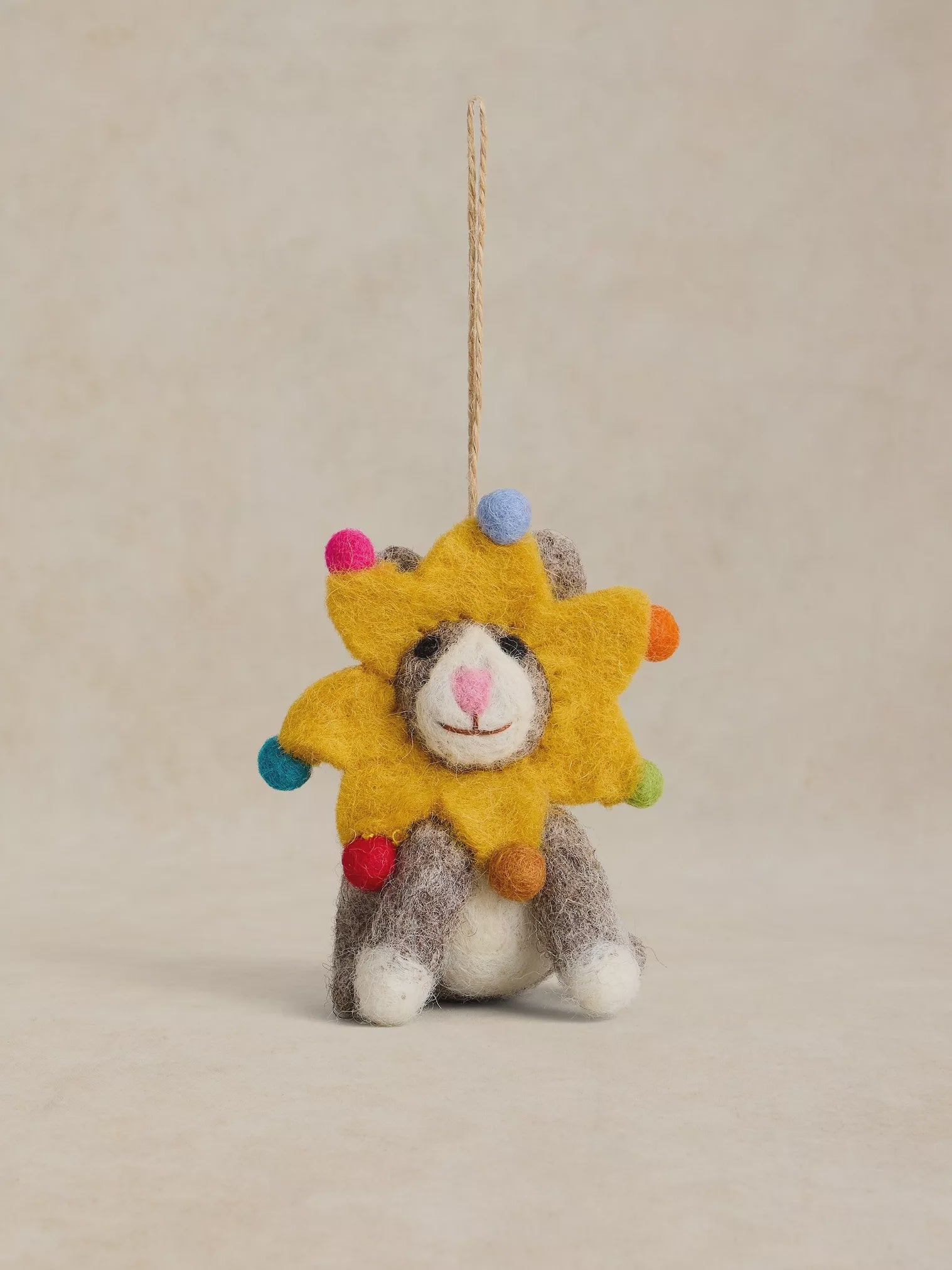 White Stuff Cat Star Hanging Dec Grey Multi