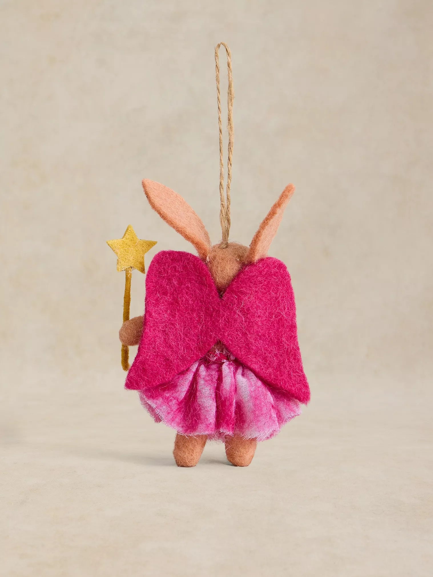 White Stuff Fairy Rabbit Hanging Dec Natural Multi