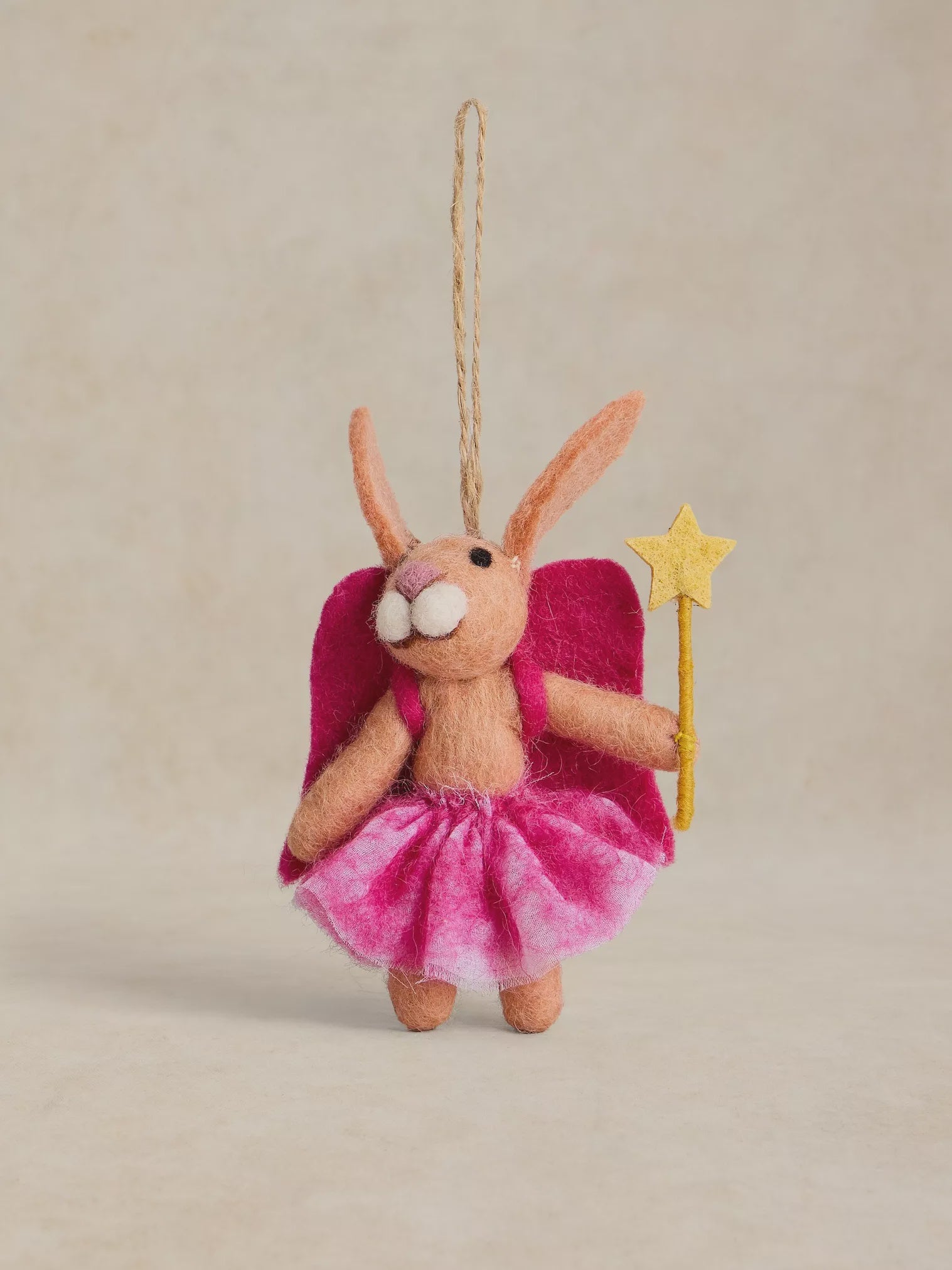 White Stuff Fairy Rabbit Hanging Dec Natural Multi