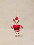 White Stuff Santa Giraffe Hanging Dec Red Multi
