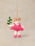White Stuff Ballerina Mouse Hanging Dec Pink Multi