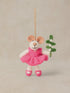 White Stuff Ballerina Mouse Hanging Dec Pink Multi