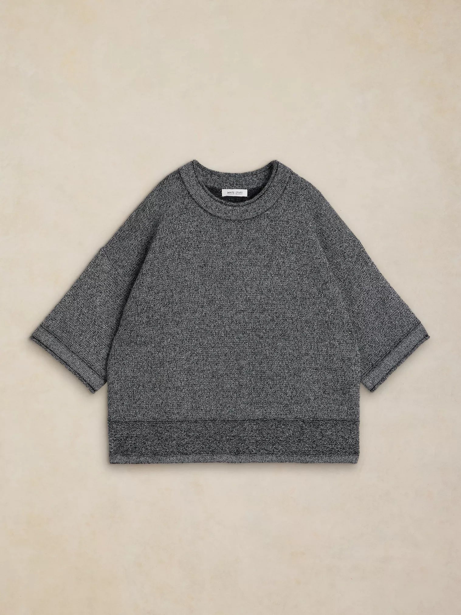 White Stuff Kate Sparkle Tee Dark Grey