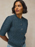 White Stuff Claudia Fluffy Cardi Indigo Blue