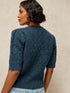 White Stuff Claudia Fluffy Cardi Indigo Blue