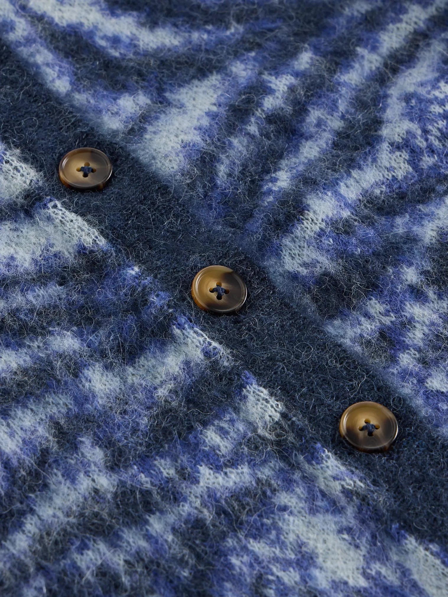 White Stuff Fluffy Animal Cardi Blue Multi