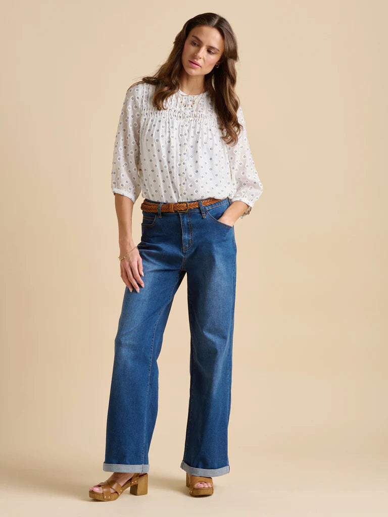 Brakeburn Boardwalk Blouse Cream