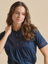 Brakeburn Quay Blouse Navy