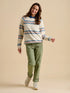 Brakeburn Harbour Stripe Crew Neck Sweat Multi