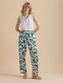 Brakeburn Woodland Leaves Trousers Teal