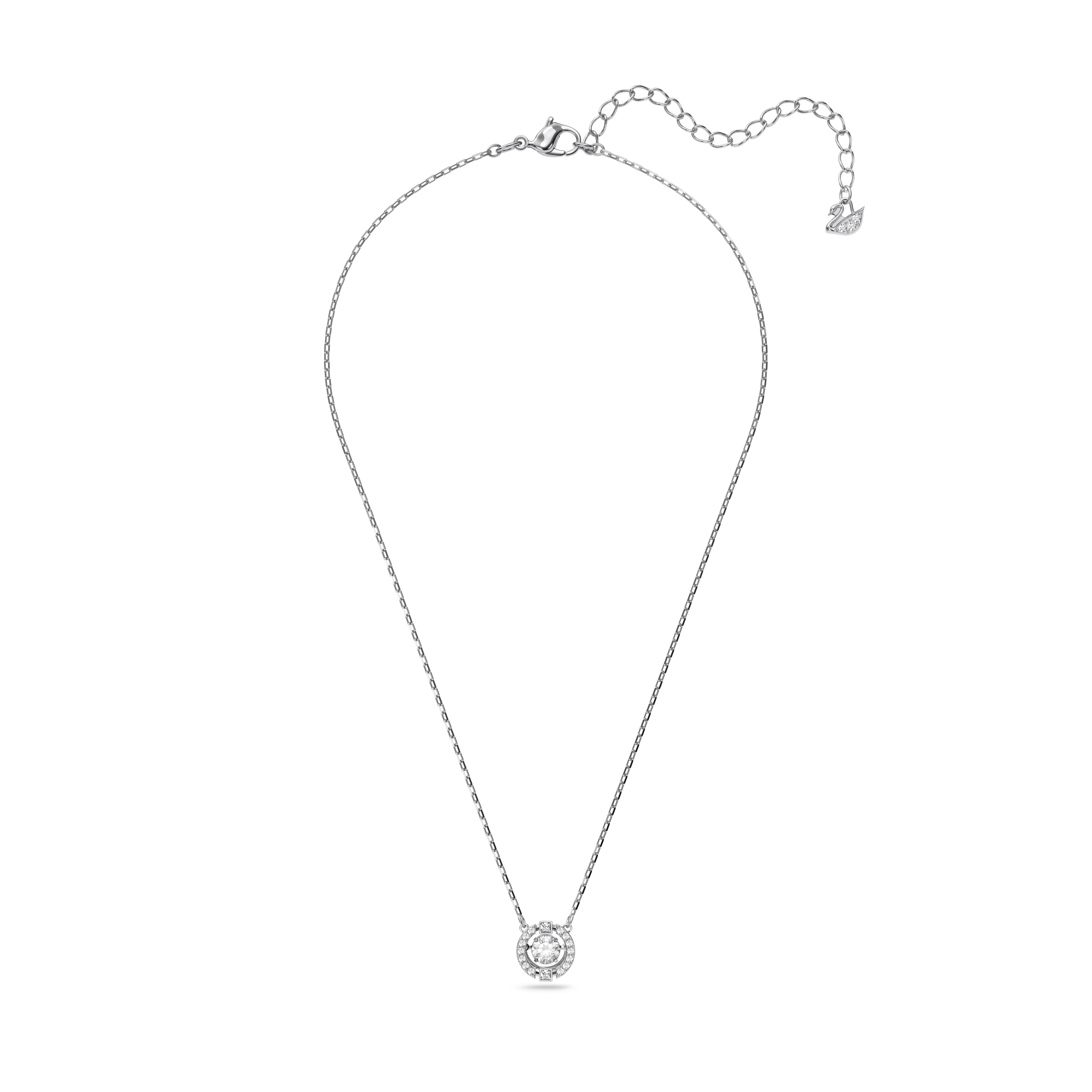 Swarovski Sparkling Dance White Rhodium Necklace