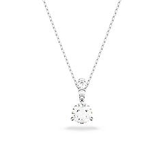 Swarovski Solitaire Pendant Rhodium Necklace