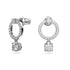 Swarovski Attract Circle Rhodium Earrings
