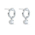 Swarovski Attract Circle Rhodium Earrings