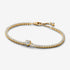 Pandora Gold Plated Sparkling Heart Tennis Bracelet