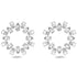 Swarovski Millenia Pear Wreath Rhodium Hoop Earrings