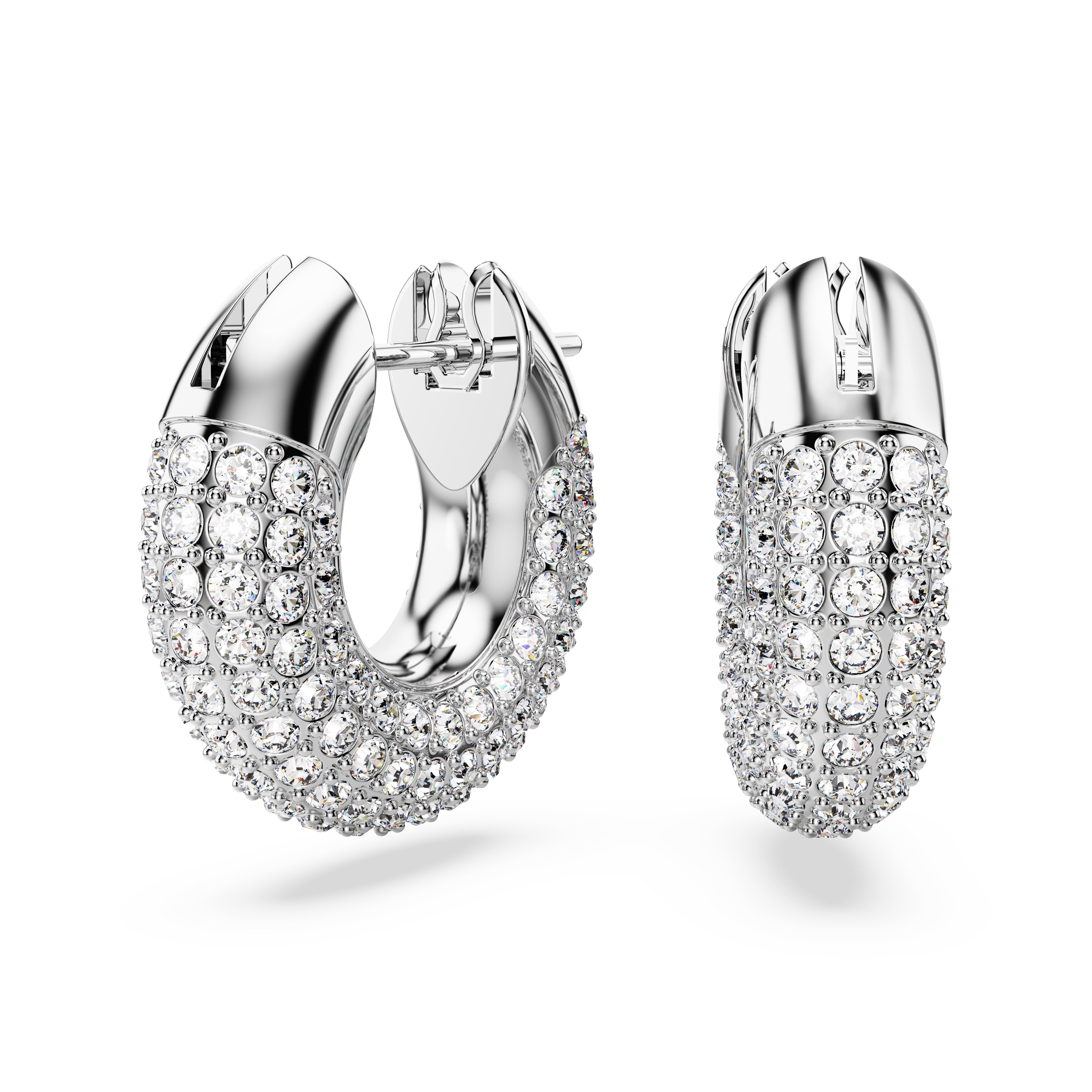 Swarovski Dextera Rhodium Hoop Earrings