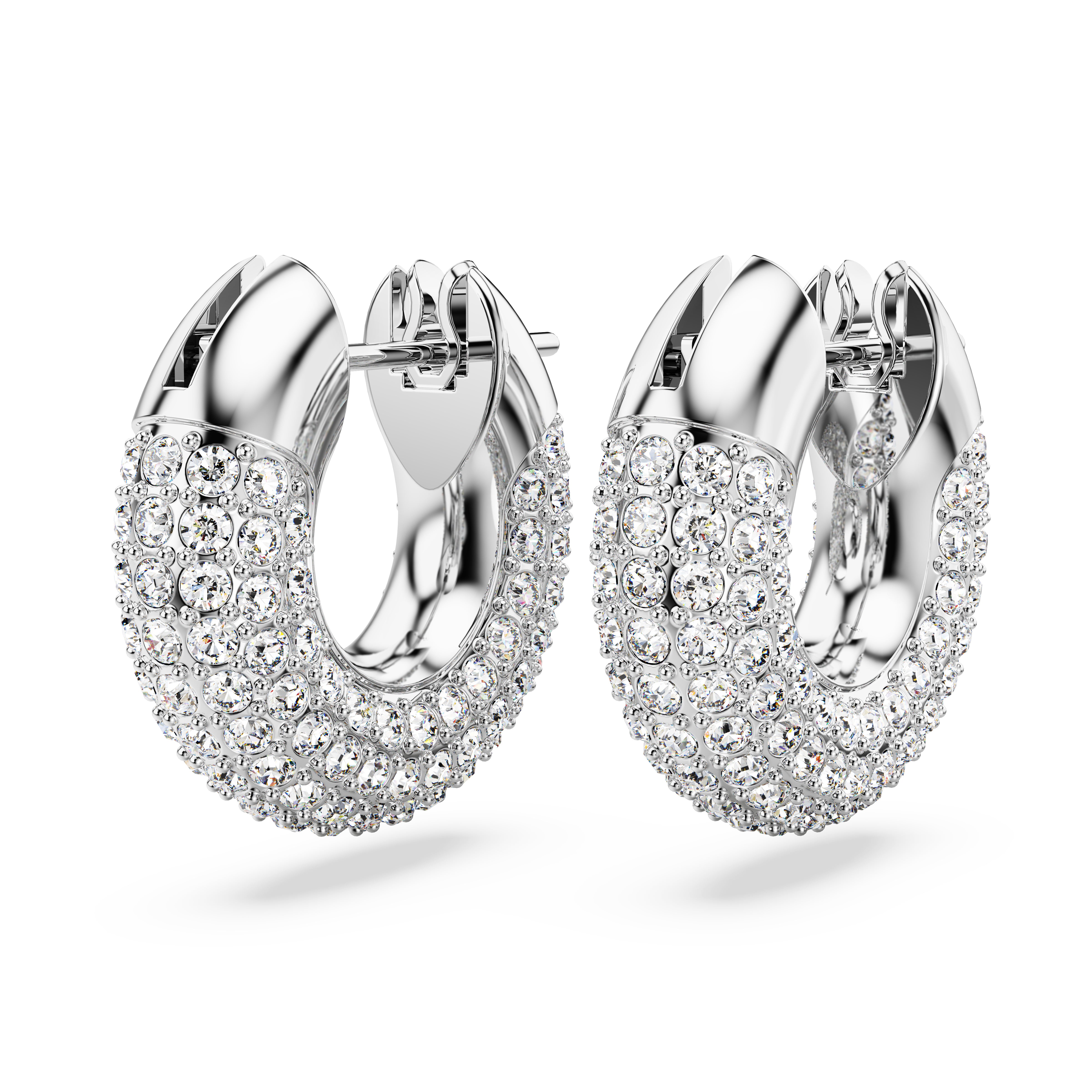 Swarovski Dextera Rhodium Hoop Earrings