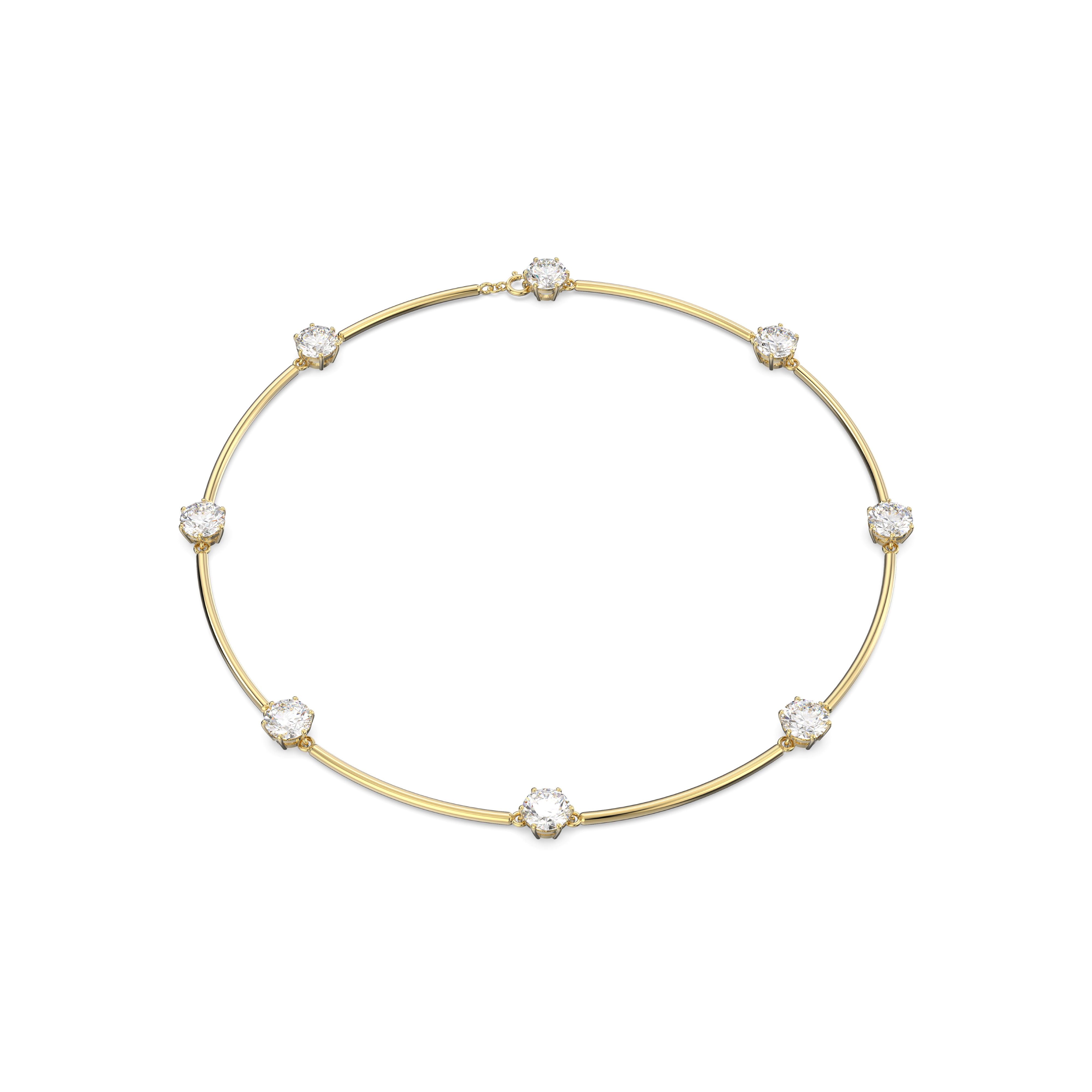 Swarovski Constella Gold Tone Choker Necklace