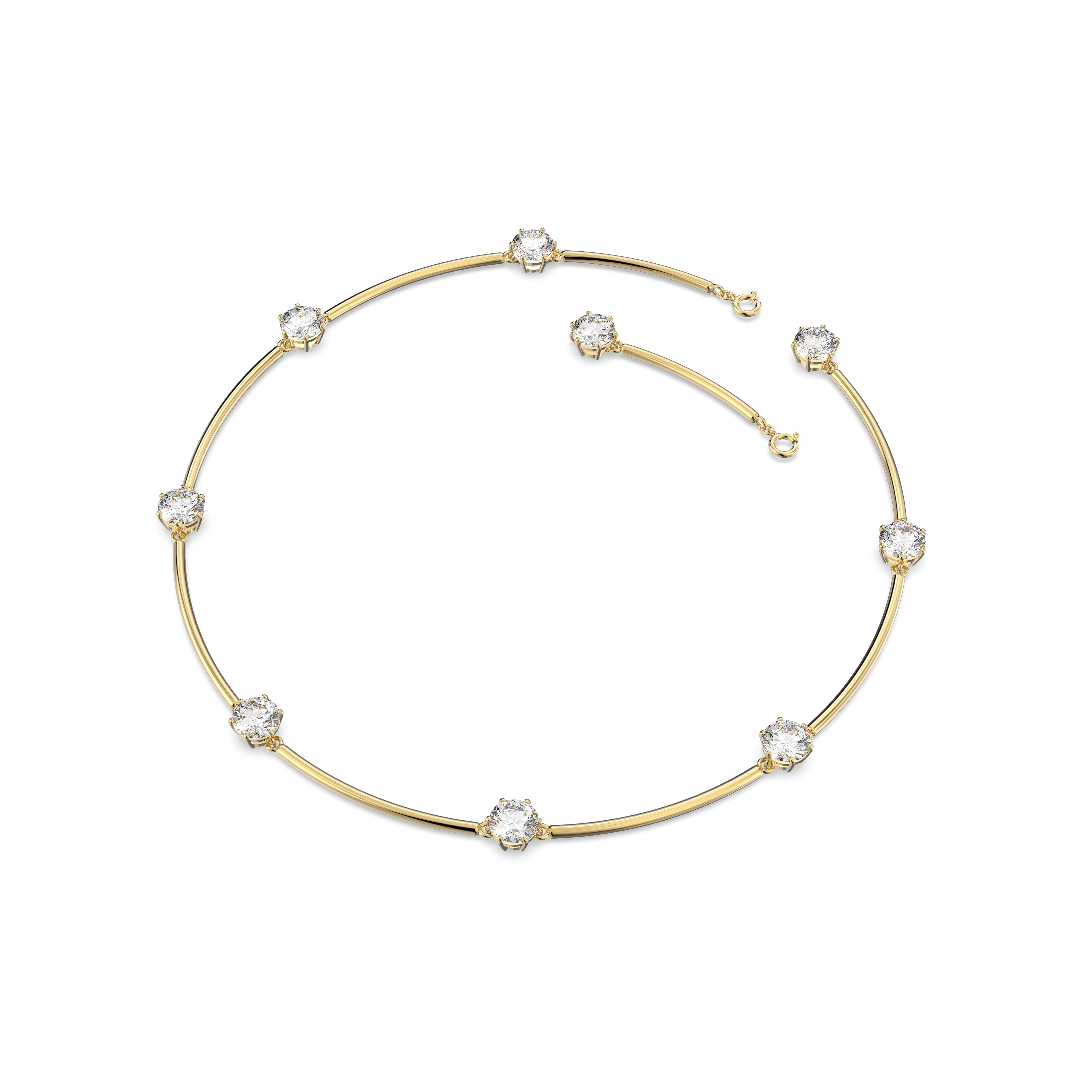 Swarovski Constella Gold Tone Choker Necklace