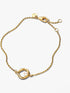 Pandora Organically Shaped Pavé Circle & Treated Freshwater Cultured Pearl Bracelet
