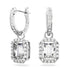 Swarovski Millenia Octagon Rhodium Drop Earrings