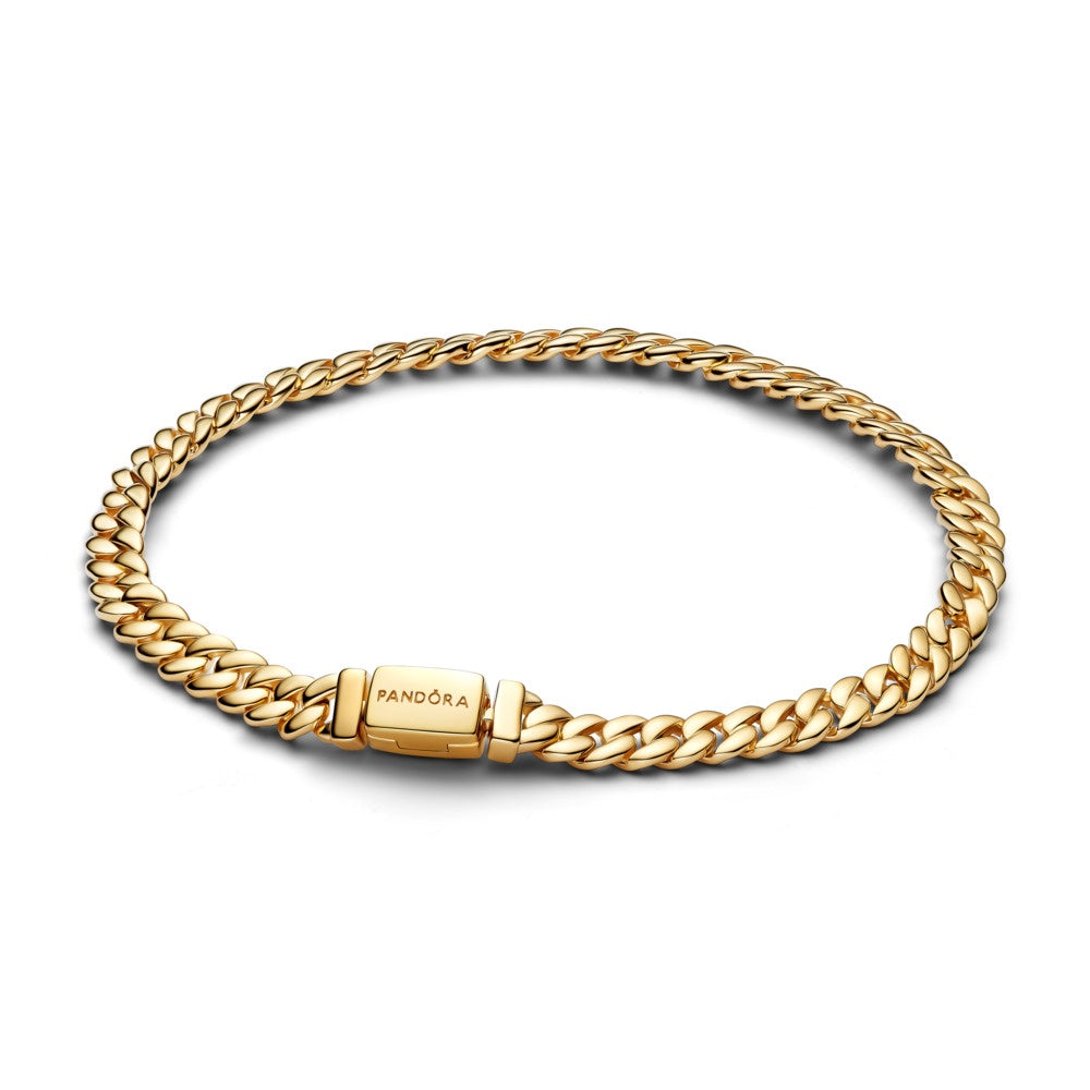 Pandora Cuban Chain Bracelet 14k Gold-Plated