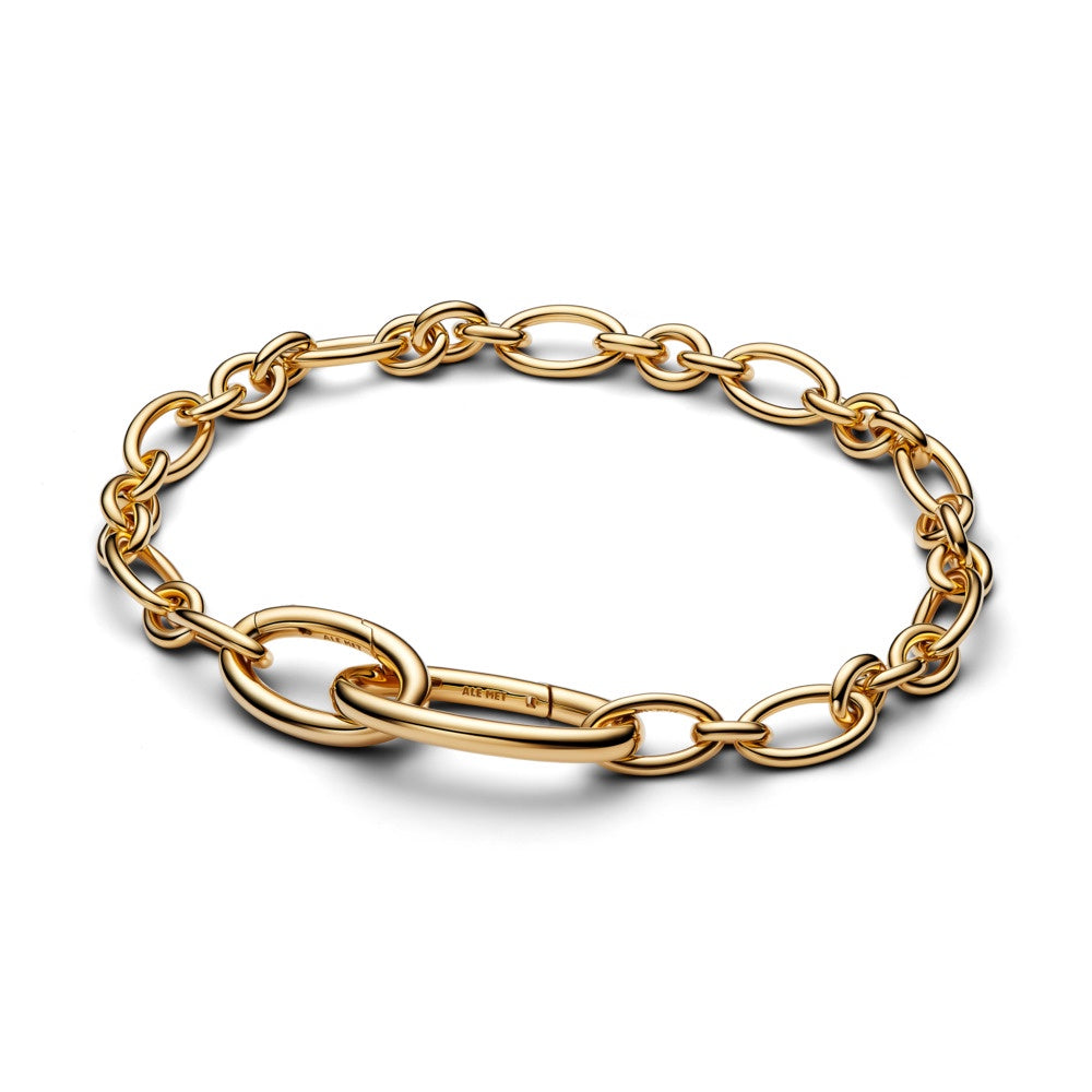 Pandora Me Gold Plated Oval Link Bracelet