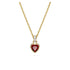 Swarovski Stilla Gold Tone Red Heart Necklace