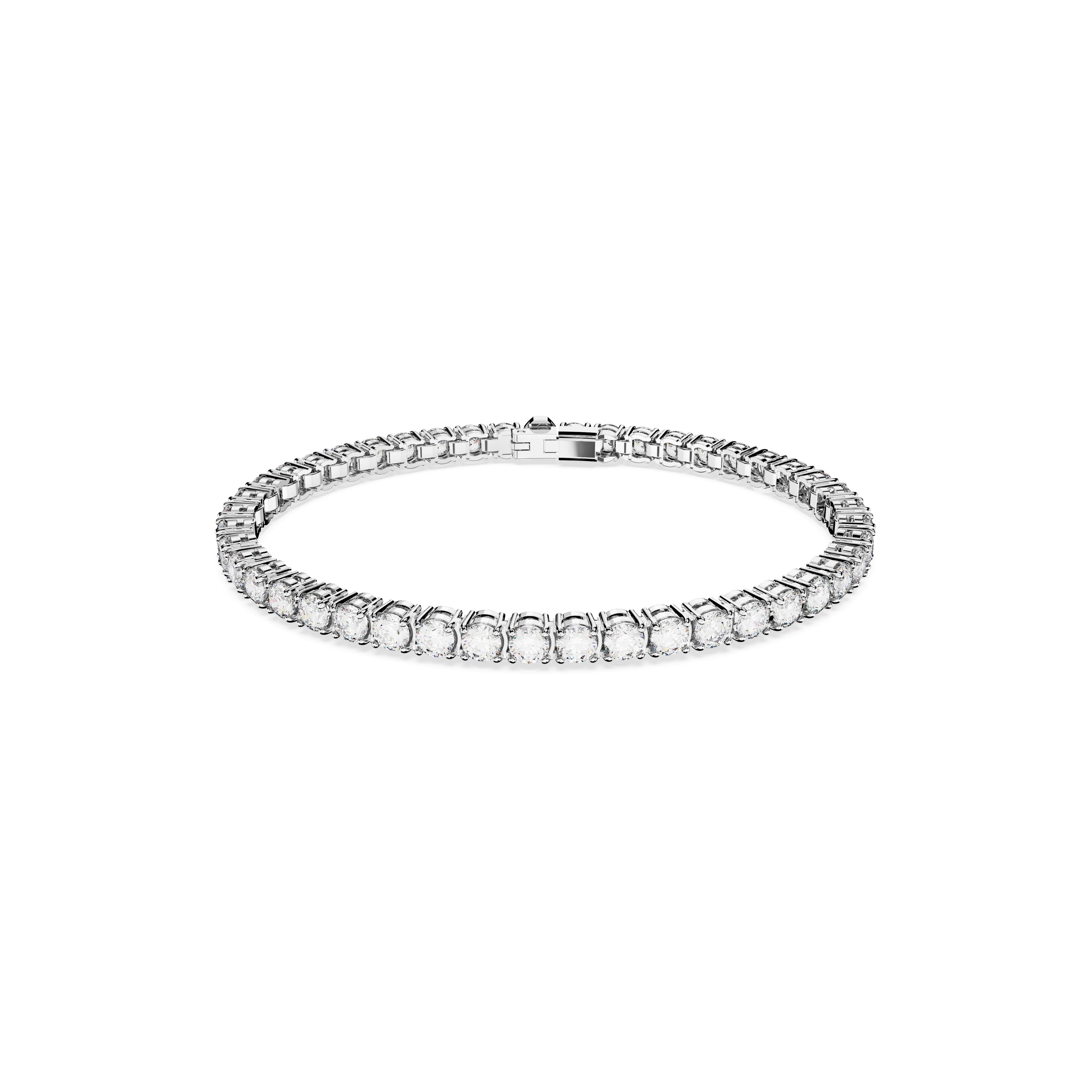 Swarovski Matrix Tennis White Rhodium Bracelet