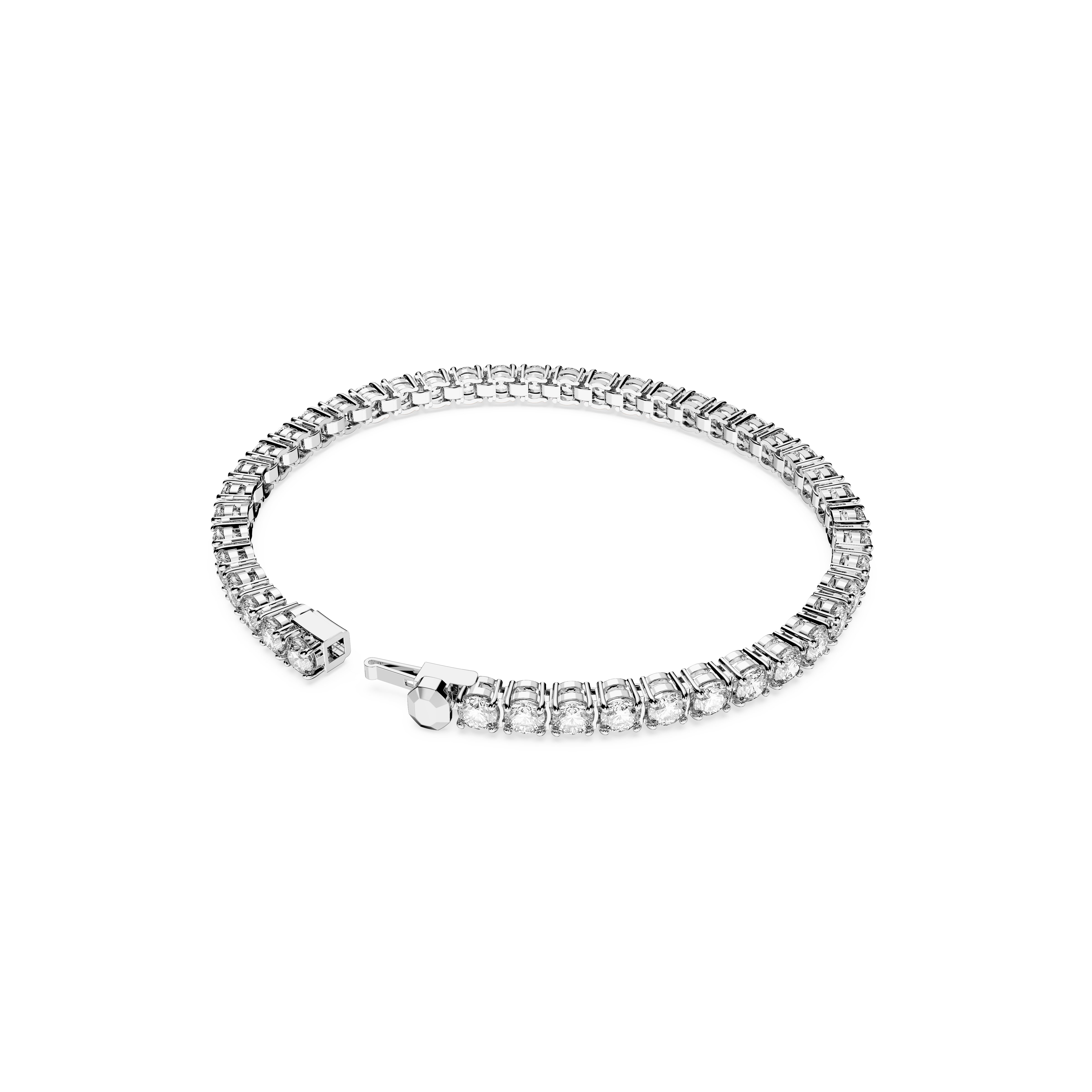 Swarovski Matrix Tennis White Rhodium Bracelet