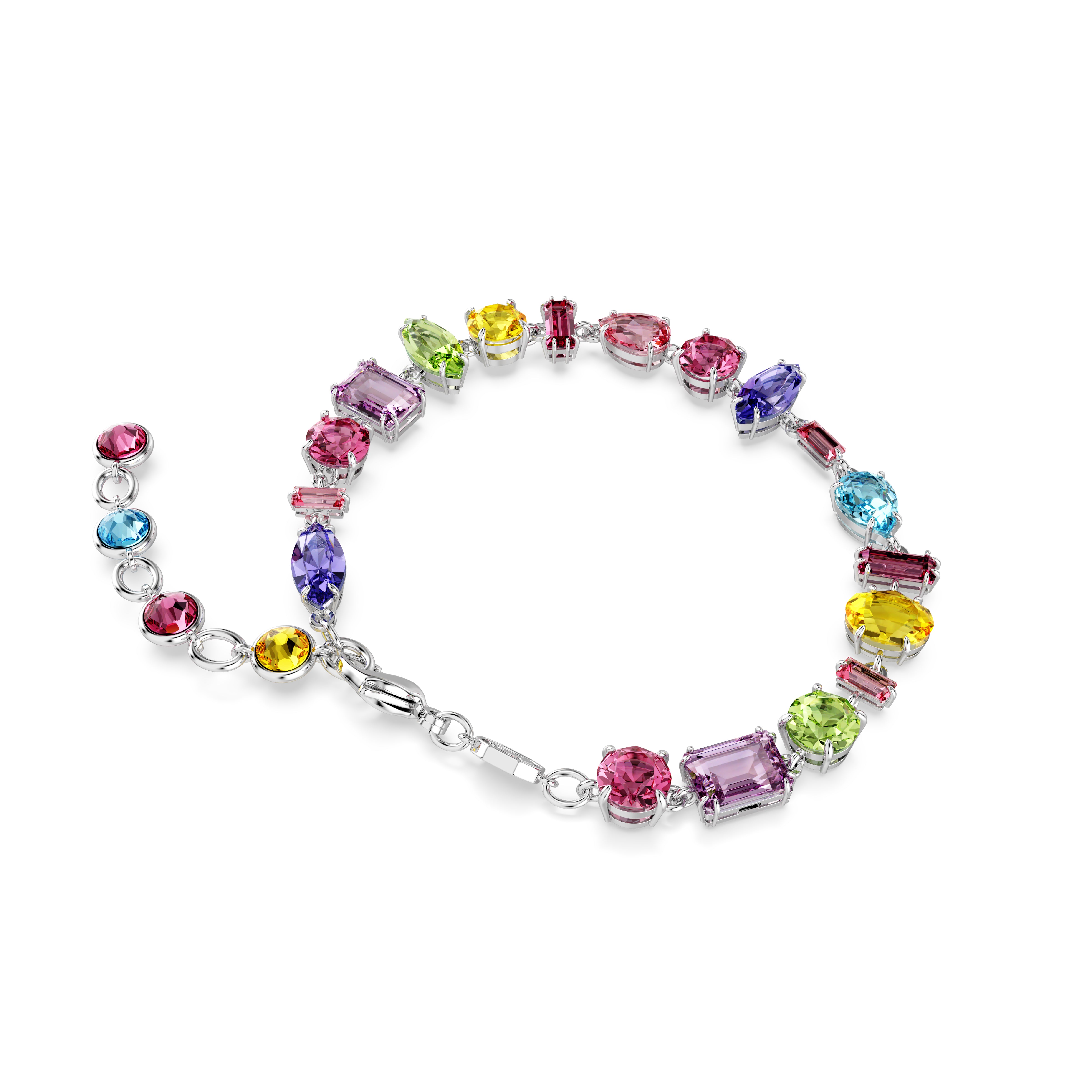 Swarovski Gema Multicoloured Rhodium Bracelet