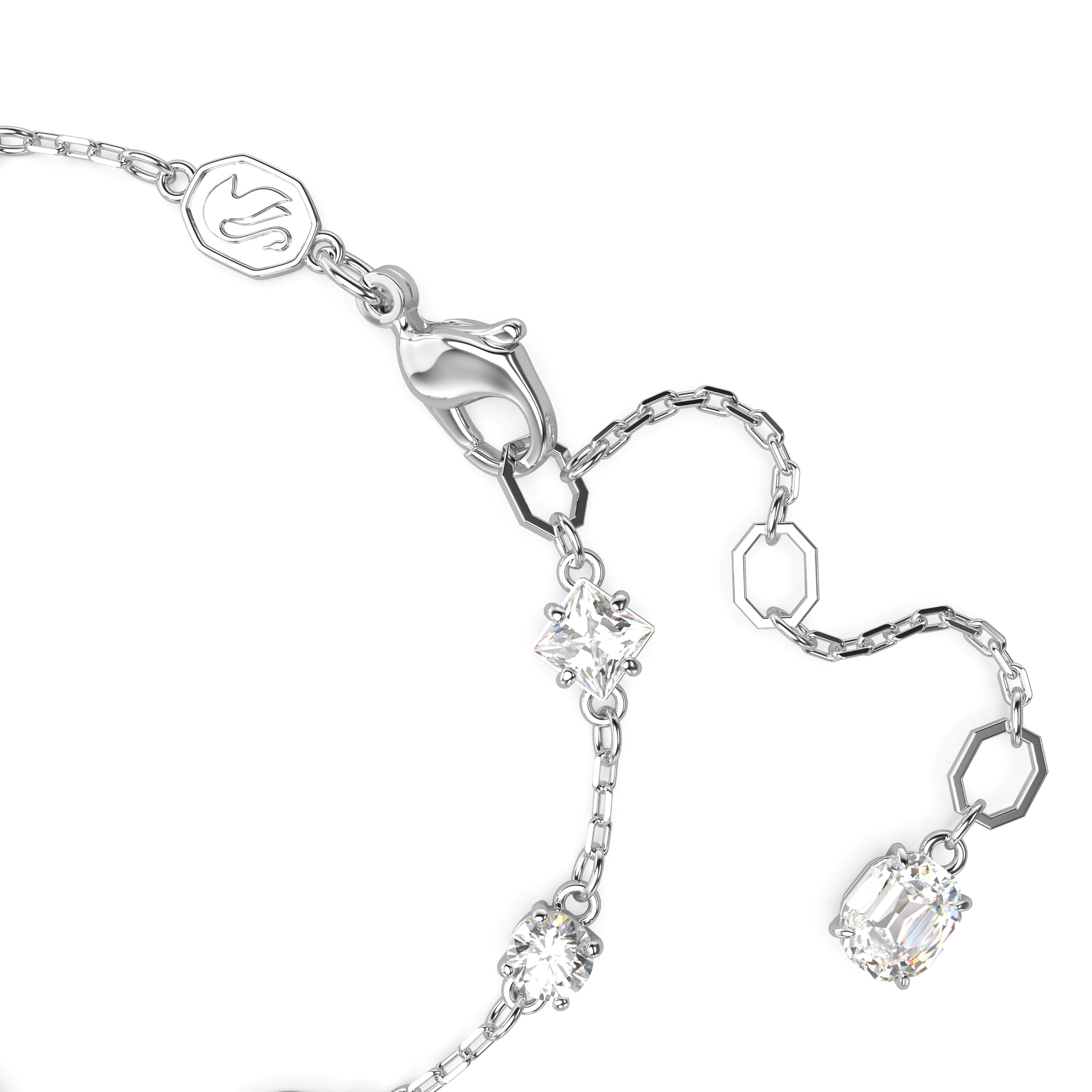 Swarovski Mesmera Rhodium Scattered Mixed Cuts Bracelet