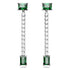 Swarovski Matrix Rhodium Green Drop Earrings