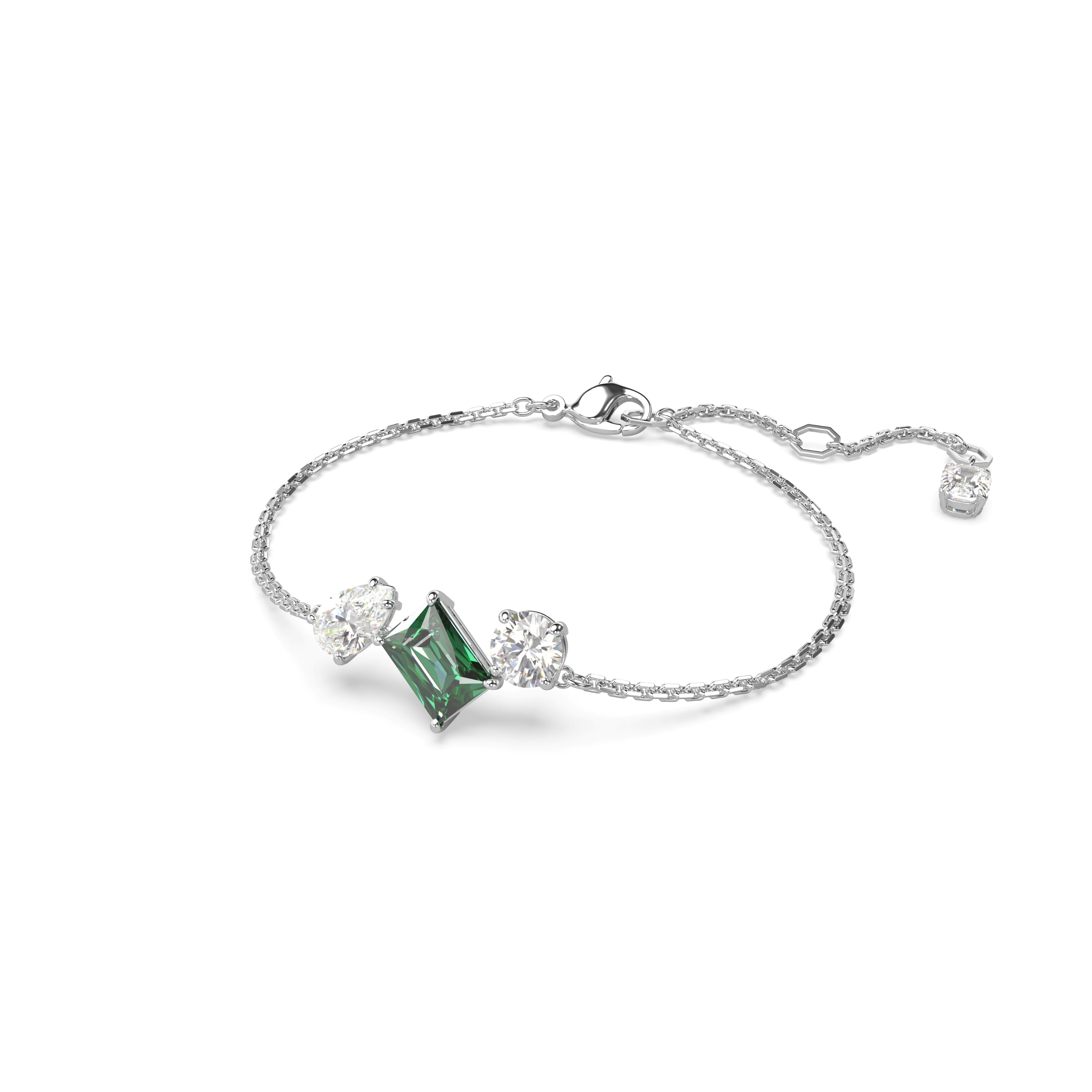 Swarovski Mesmera Rhodium Green Bracelet