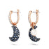 Swarovski Luna Rose Tone Multicoloured Drop Earrings