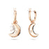 Swarovski Luna Rose Tone Multicoloured Drop Earrings