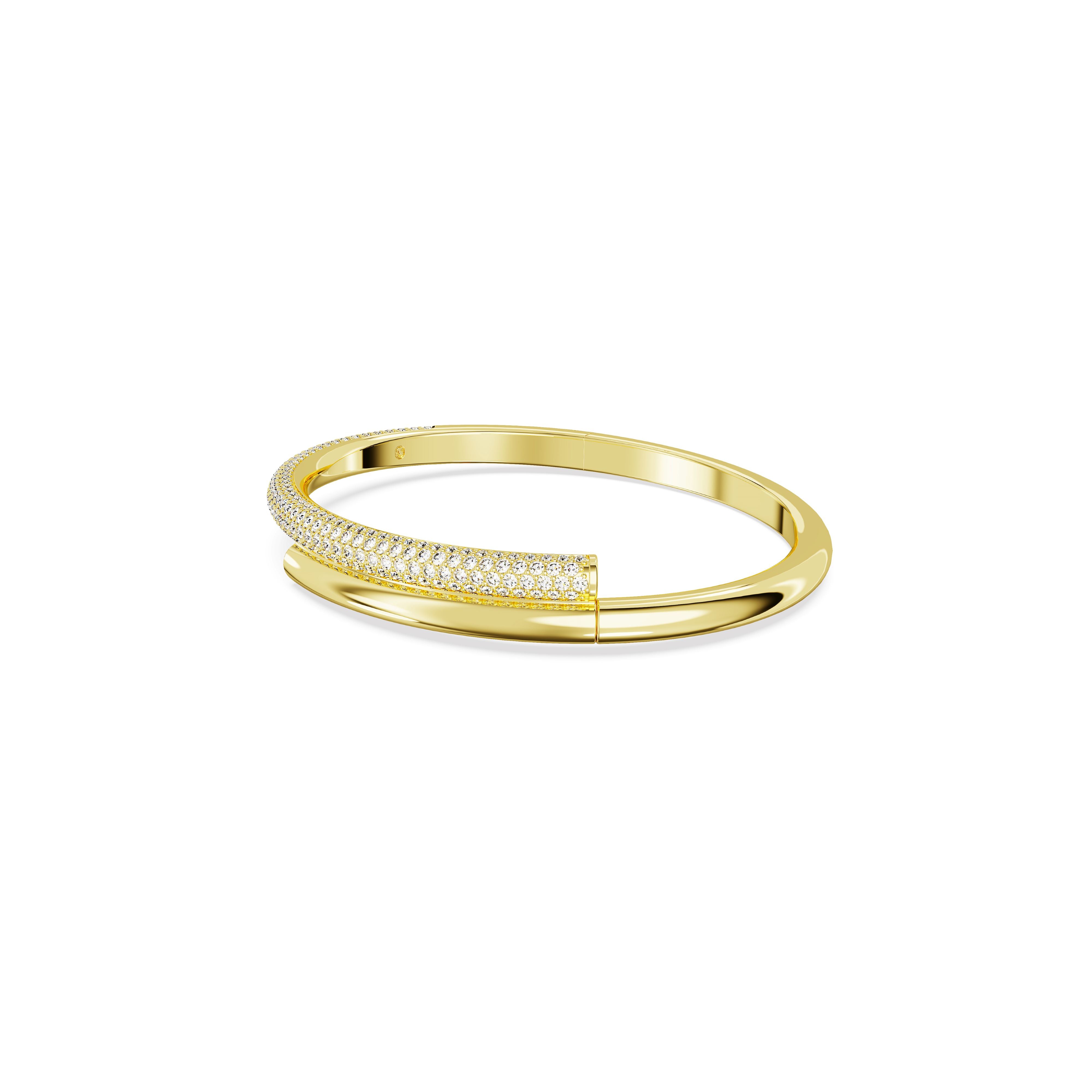 Swarovski Dextera Gold Tone Round Bangle