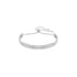 Swarovski Rhodium White Tennis Two Strand Slider Bracelet