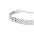 Swarovski Rhodium White Tennis Two Strand Slider Bracelet