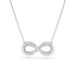 Swarovski Rhodium Hyperbola Infinity Necklace