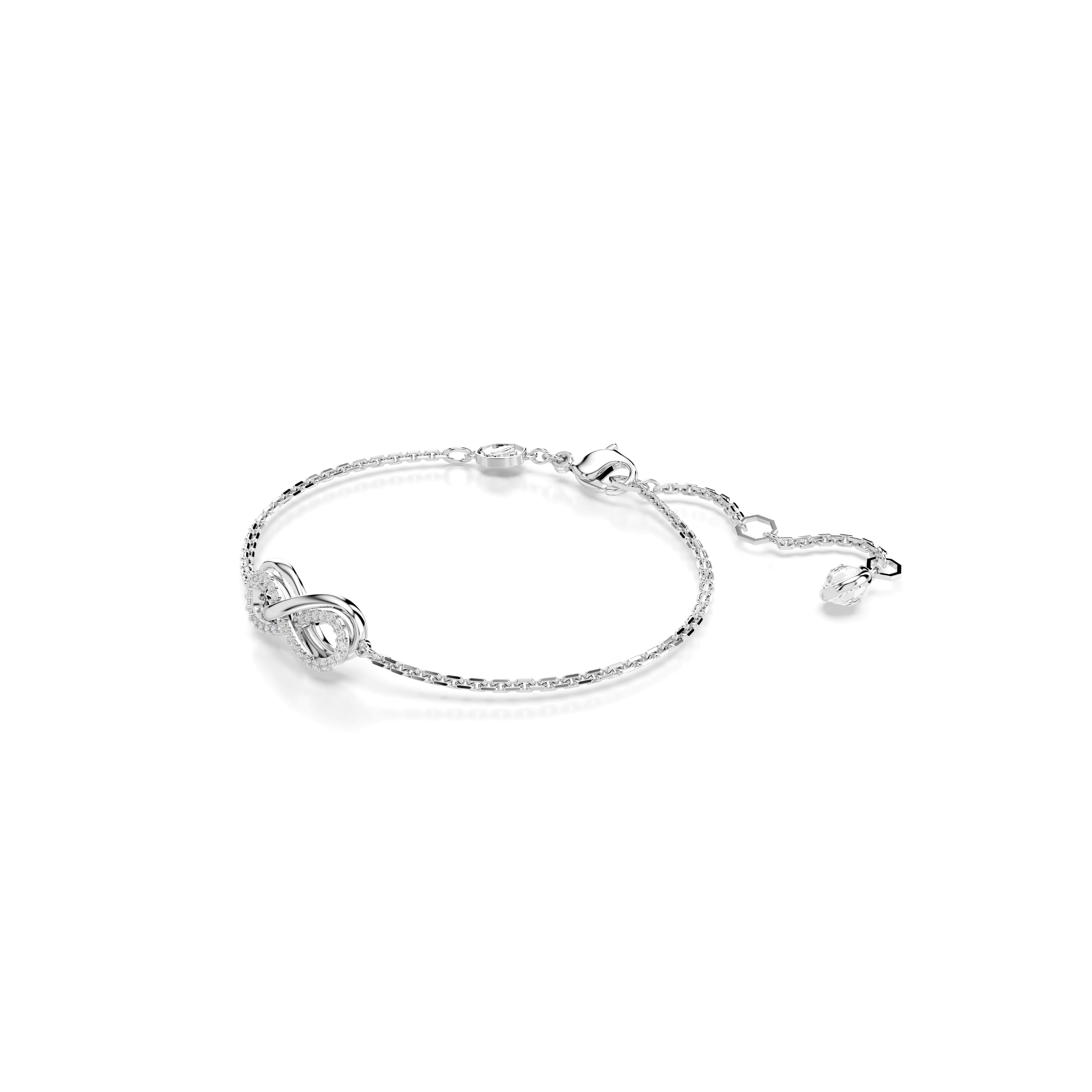 Swarovski Rhodium Hyperbola Infinity Bracelet
