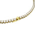 Swarovski Matrix Tennis Round Gold Tone Necklace