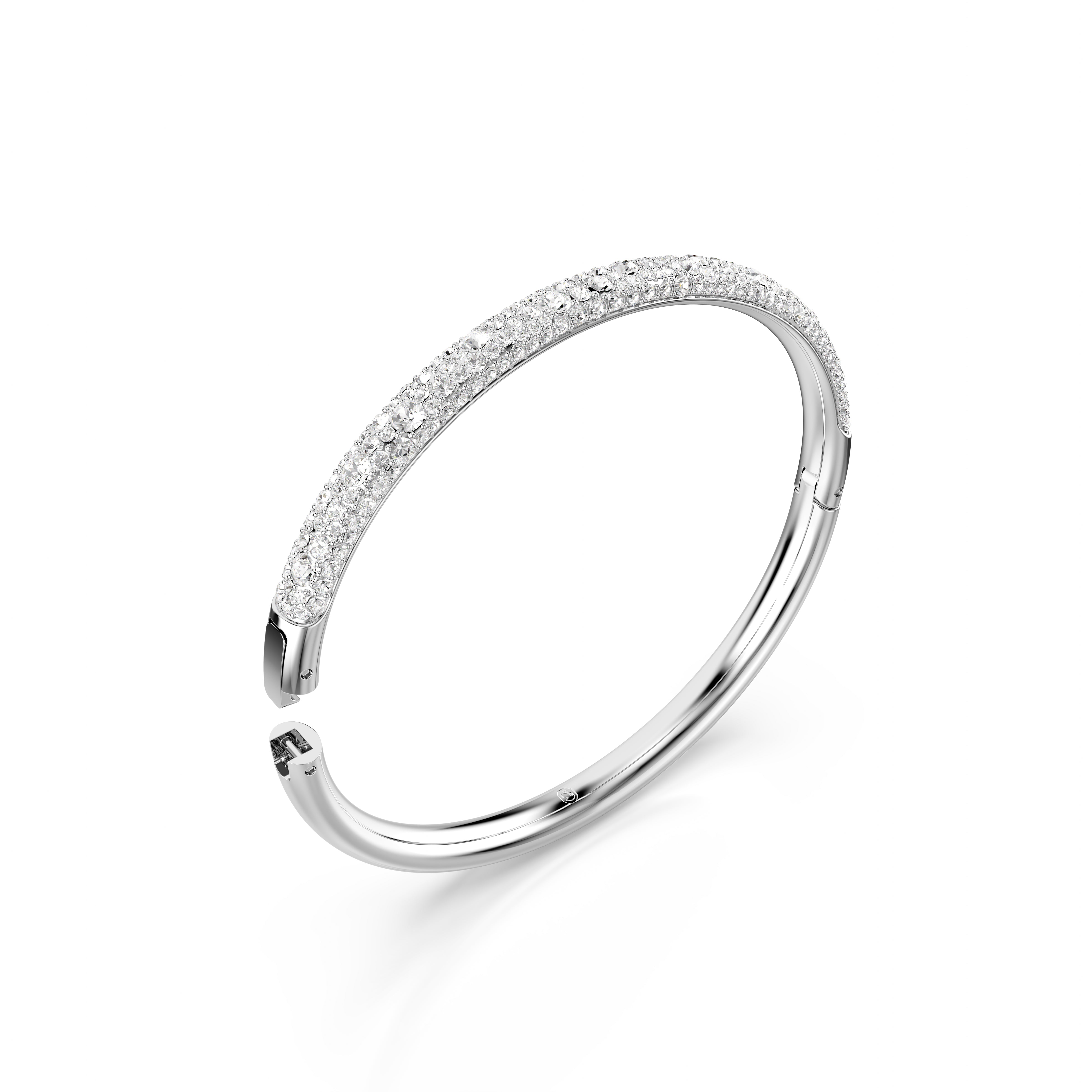 Swarovski Rhodium Meteora Snow Pavé Bangle