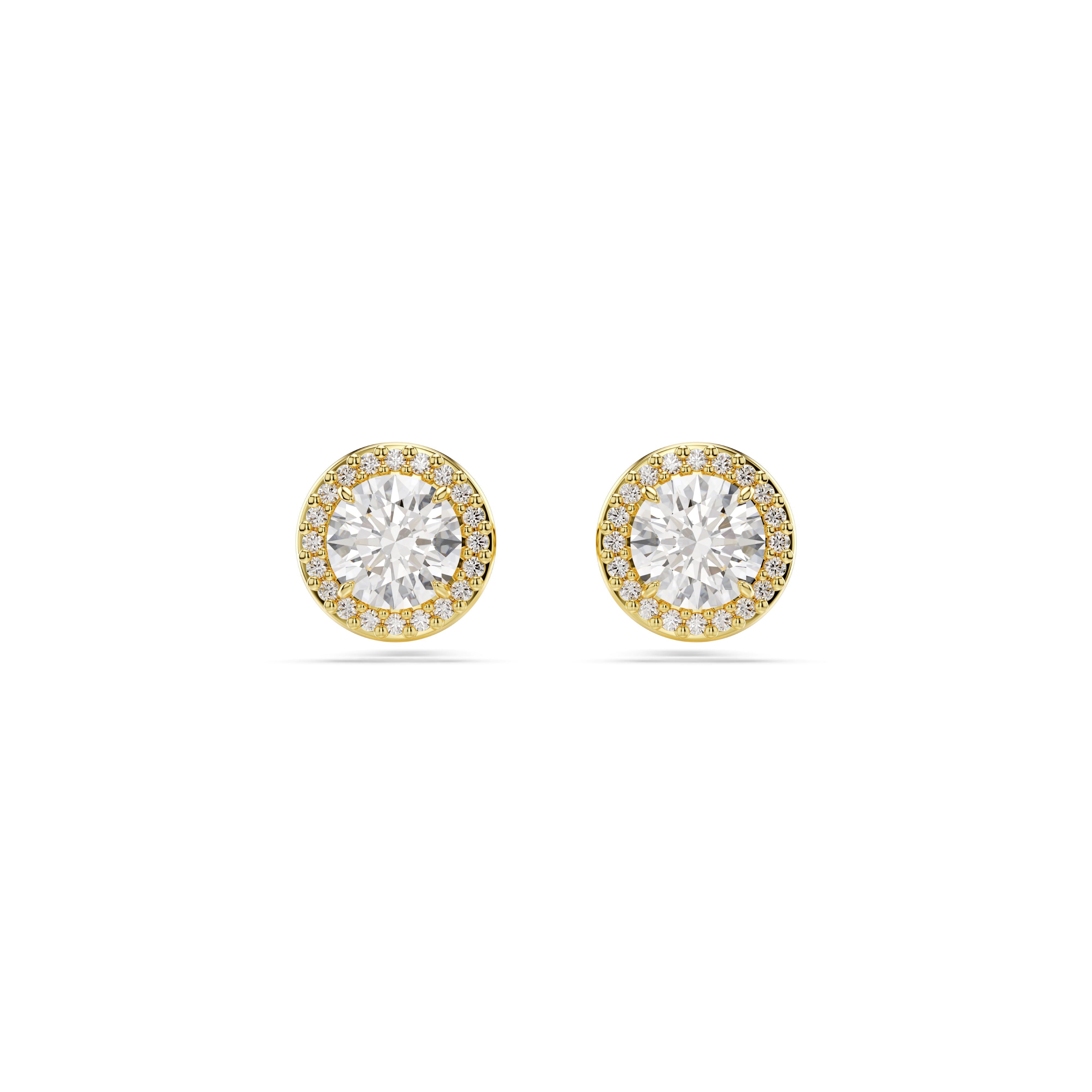 Swarovski Gold Tone Una Earrings