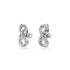 Swarovski Rhodium Hyperbola Infinity Earrings