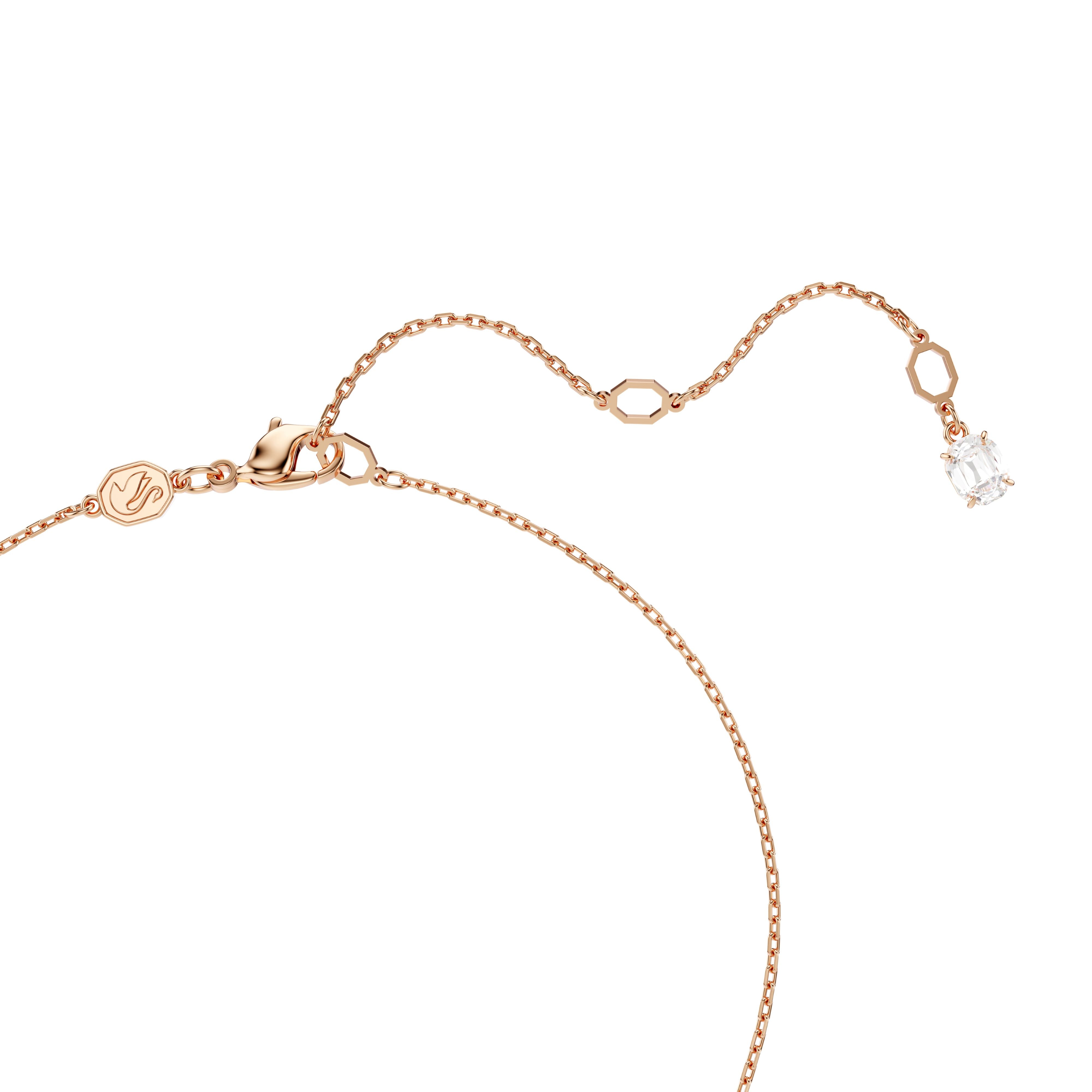 Swarovski Rose Gold Tone Hyperbola Twist Necklace