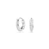 Swarovski Rhodium Matrix Hoop Earrings
