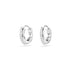 Swarovski Rhodium Matrix Hoop Earrings